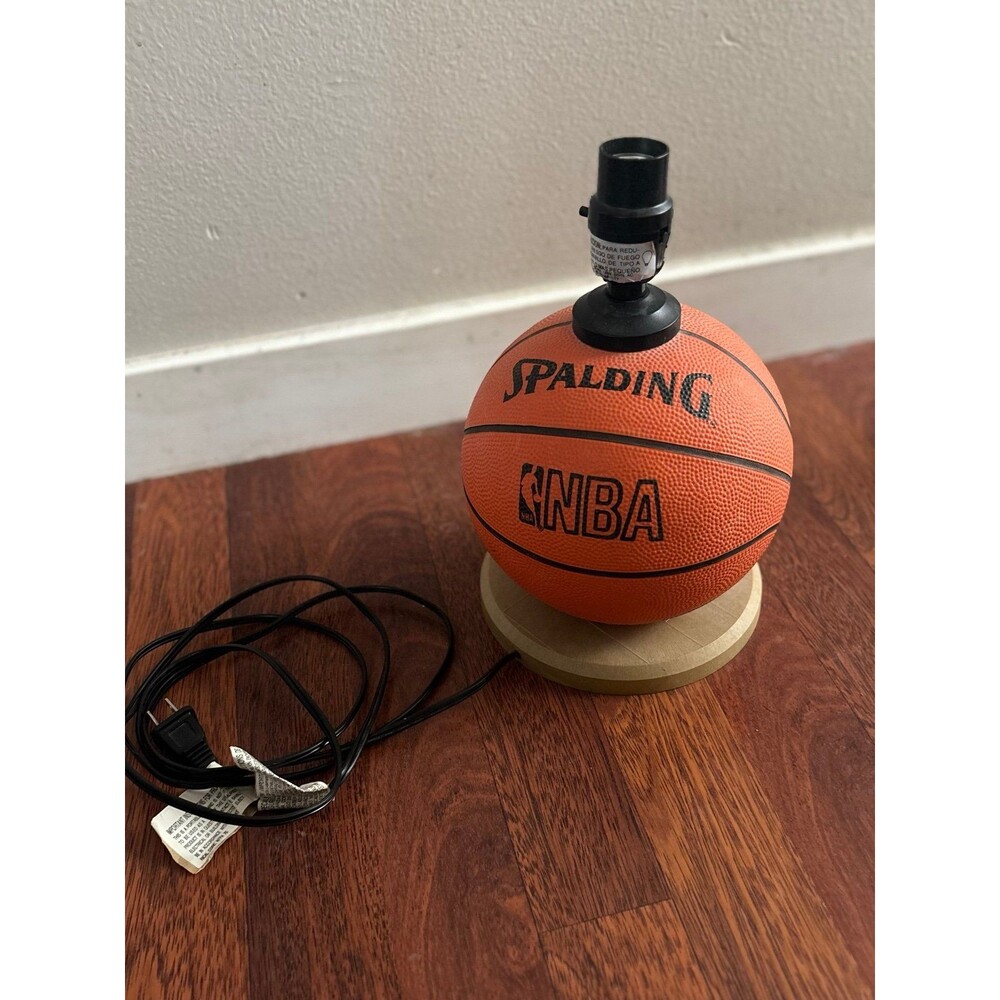 Vintage Spalding NBA Basketball Lamp, home sports decor